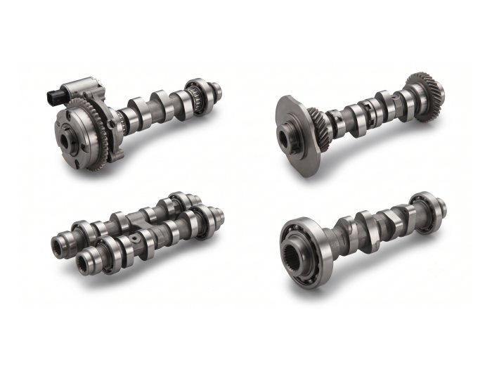 Antra camshaft assemblies shown with drive gears fitted